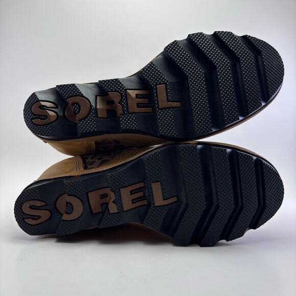 SOREL "Lexie" Brown/Tan/Leopard Waterproof Wedge Boots Womens Size 8 - Picture 6 of 12